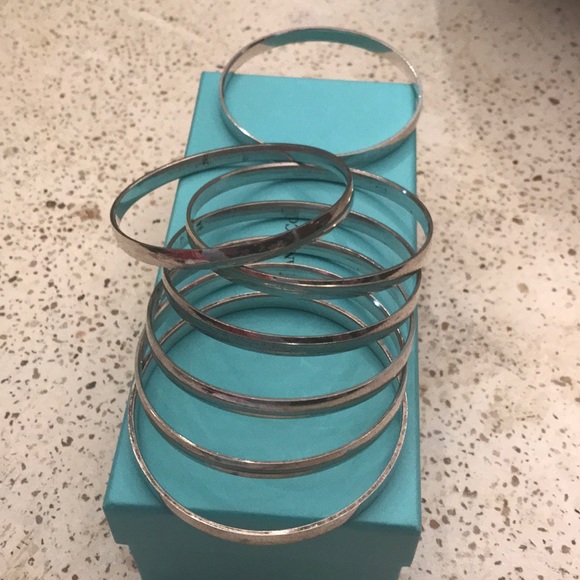 Set of bangles “semanario” silver 925 Taxco - Picture 1 of 6